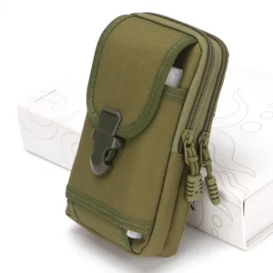 Multifunctional Tactical Sport Waist Bag; Outdoor Sports Wallet; Mobile Phone Pouch; Hanging Bag; Oxford Fabric; Sporty; Pack of 5