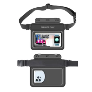 PVC Sponge IPX8 Waterproof Waist Bag Outdoor Phone Pouch Beach Swimming Floating Mobile phone Bag for diving hot spring sauna