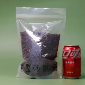 Custom Printed Brown Kraft Paper Stand Bag Small Biodegradable Ziplock Pouch for Coffee Tea Food with Zipper Window