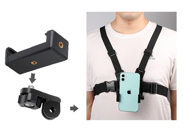 Phone Chest Strap Mount for Pov/vlog Videos Chest Harness Holder 12 11pro Max Plus Go/pro/chest Phone Holder for Iphone 13 - Image 3