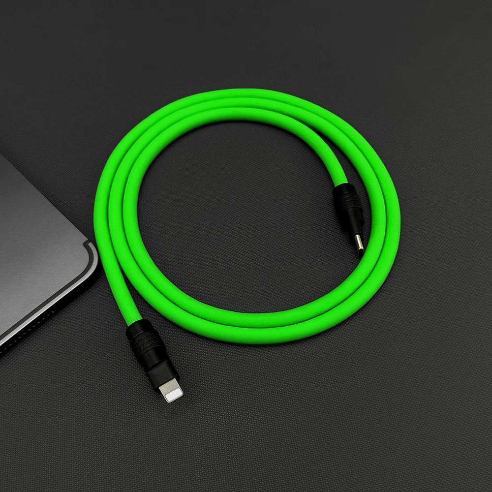 MFi Certified Liquid Silicon C94 C189 Chip Data Cable 3A PD Fast Charging Charger Cable USB C for IPhone1314 iPod Cable - Image 2