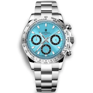 Customized Logo NH35 Movement Stopwatch Function Luxurious Swiss Quality 904L Stainless Steel Automatic Mechanical Men's Watch