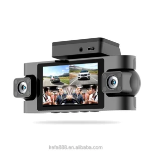 4 Lens 3 Inch IPS Screen Four-lens Vehicle DVR G-sensor Video Recorder Camera Black Car Dash Cam Monitor WiFi Support GPS 4K