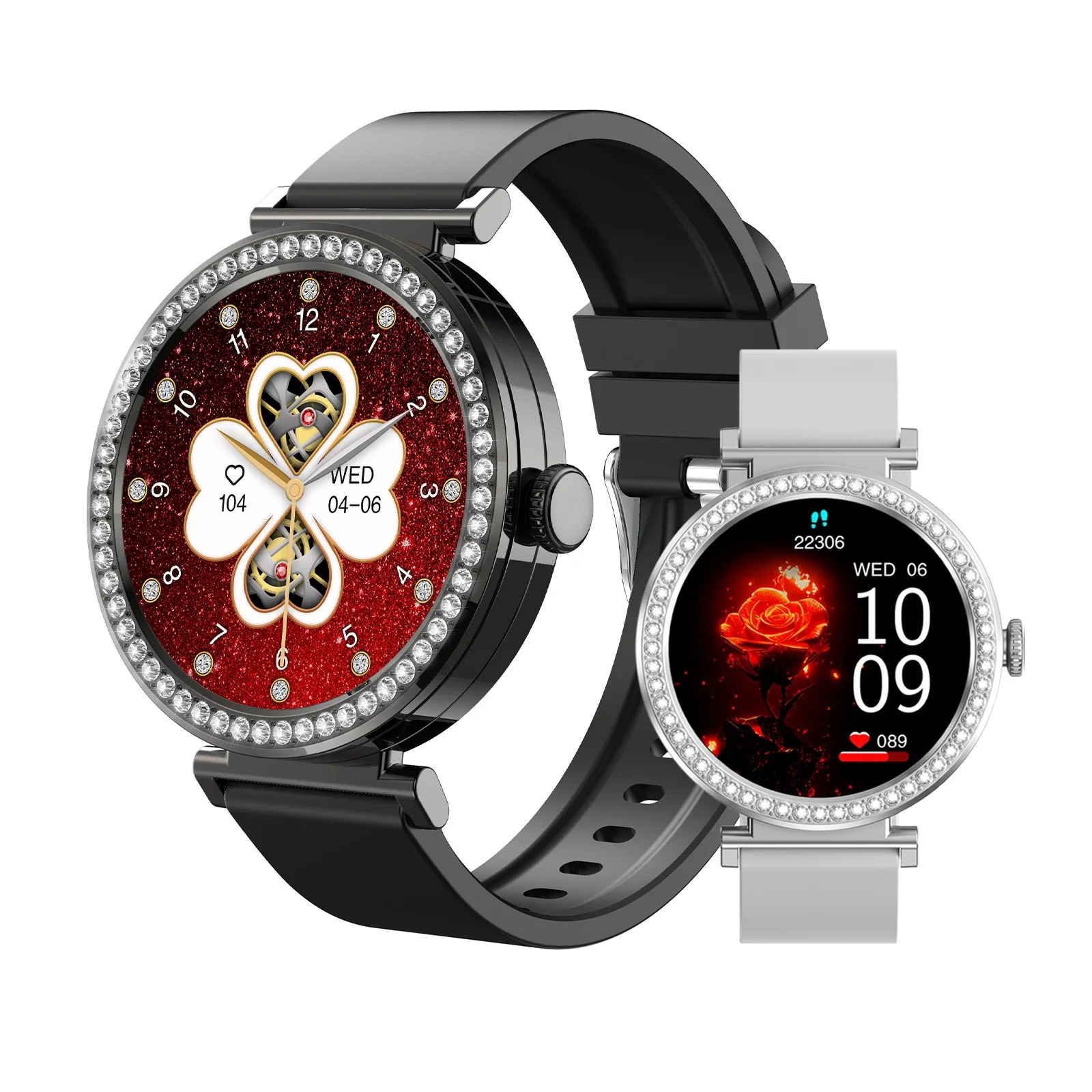 M10 Pro Smartwatch Silicon Metal Straps Smart Bracelet Gold Silver Sport Smart Watches for Lady Women Pack of 7 - Image 3