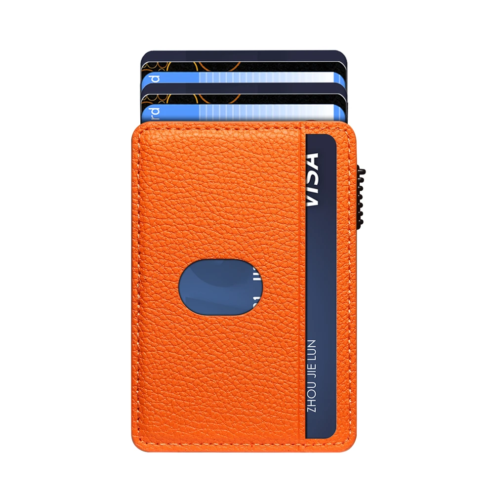 Rough Lychee Texture Leather Card Case Portable Wallet Mobile Bags Compatible for Apple IPhone17/16/15/14/13/12 Series Pack of 10 - Image 2