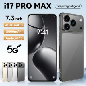 Best Choice I17 17 Pro Max 5G Smartphone 144Hz 7.3 Display 108MP Rear Camera 16GB+1TB Storage Deca Core MTK French