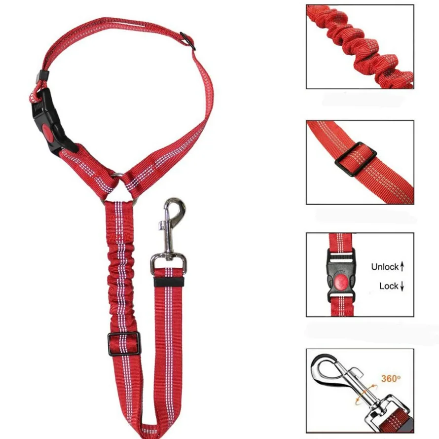 Reflective Dog Safety Belt Retractable Elastic Rope OEM ODM Supplier Luminous Cat Traction Rope Customizable Pet Accessories Pack of 3 - Image 3