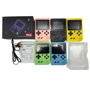 Retro Game Console Gift for Kids Portable Slim Handheld Controller Console Video Game Players Boy Pre Loaded Games Pack of 7