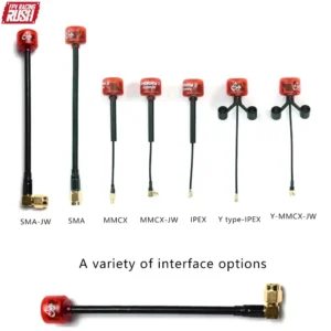 RUSH FPV Cherry 2 II 5.8G 1.8DBI Racing Drones Antenna Set Mini 2 Compatible Analog Digital Remote LHCP RHCP SMA UFL MMCX