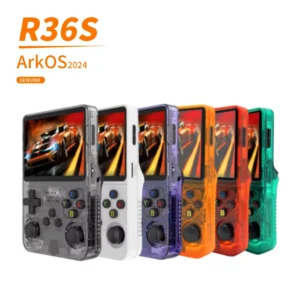 Arkos R36S Portable R36 Handheld Game Console With 3.5 Inch Open Source IPS Screen and Wi-Fi Communication Pack of 4