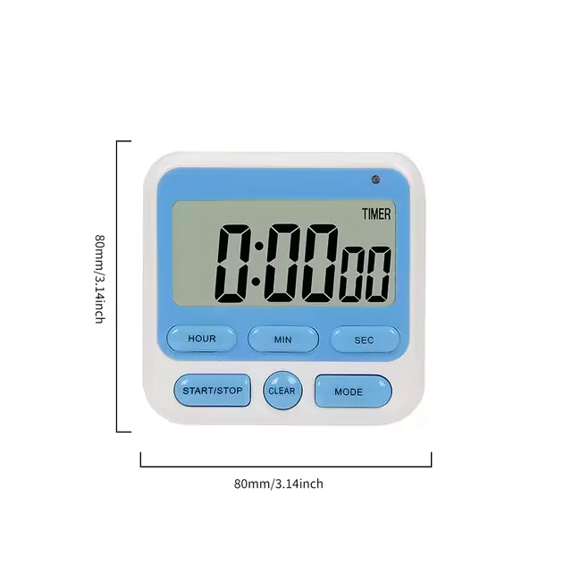 Magnetic Alarm Timer Sleep Stopwatch Clock Digital Display Home Kitchen Cooking Countdown Timer Alarm Reminder Pack of 100 - Image 4