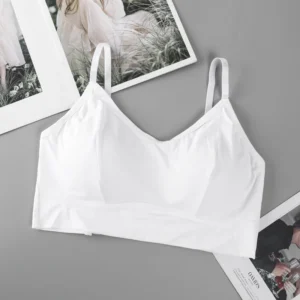 Women's Comfortable Seamless Sports Bras Top Support Vest Lace Decoration No Steel Ring Plus Size Yoga Fitness Sleep Bra Vest Pack of 3