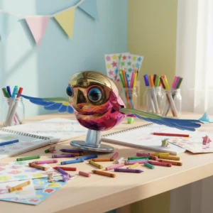 Frozen Car Mounted Flying Bird Ornament Electric Car Exterior Decoration Roof Mirror Mounted Plastic Novelty Interactive Toy