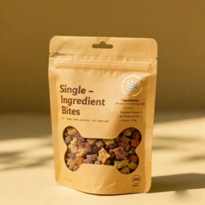 Low MOQ Customized Gravure Printing Recyclable PE Zipper Bag with Hand Length Handle for Dry Dog Cat Fish Pet Food Packaging