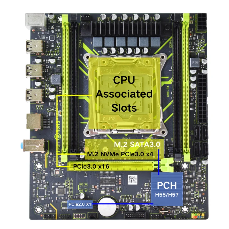 PANDL X99-P4 NEW M-ATX Mainboard Combos With Intel Xeon E5-2678 V3 CPU 2678V3 Ram ECC DDR4 Kit Xeon X99 Motherboard - Image 2