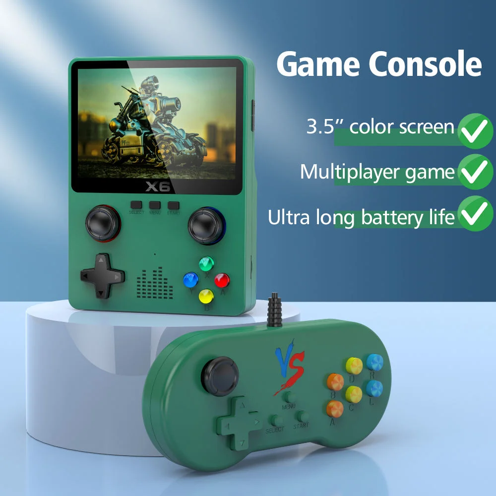 New Features X6 Handheld Game Console 3.5 Inch Screen Portable Handheld Game Console 10000+ Classic Games Kids Gifts - Image 3