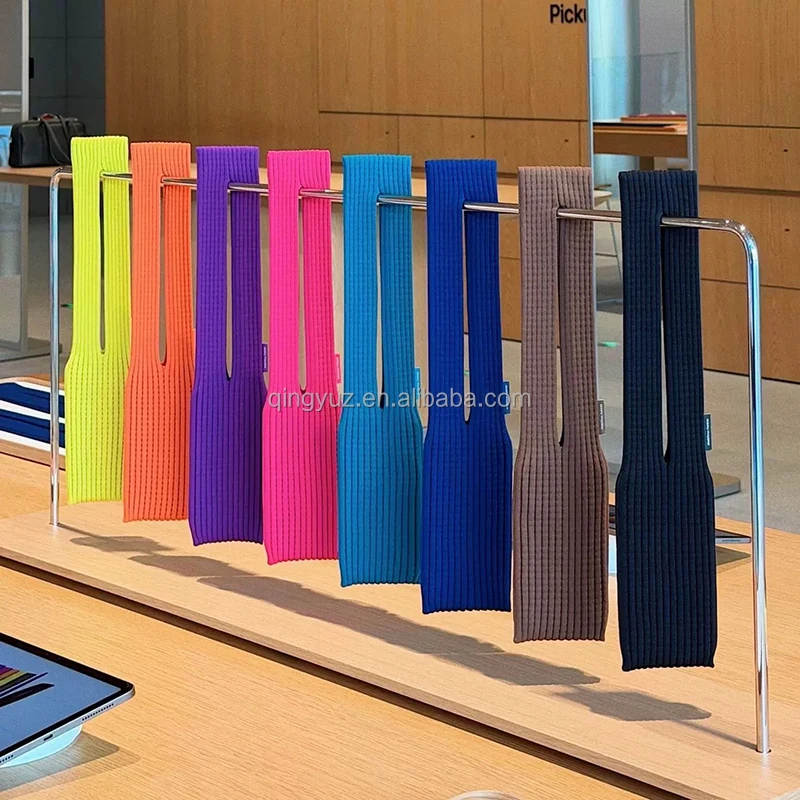 80cm OEM Logo Crossbody Length Multi-Wear Style 3D Knitted Stereo Portable Polyester Card Holder Luxury Sports Bag Mobile Phone - Image 2