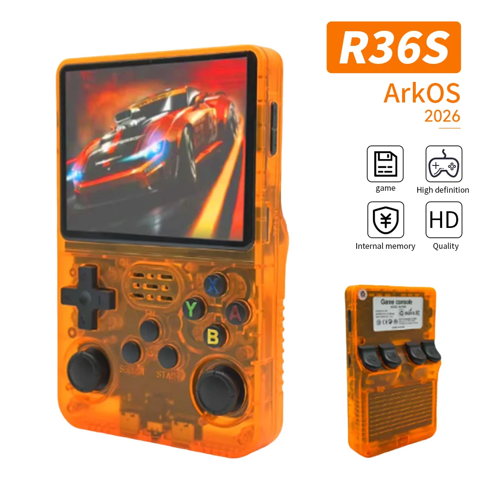 R36S Handheld Game Console 3.5 Inch IPS Screen Retro Game Console Linux System Screen Portable Pocket Video Player 15000 Games - Image 3