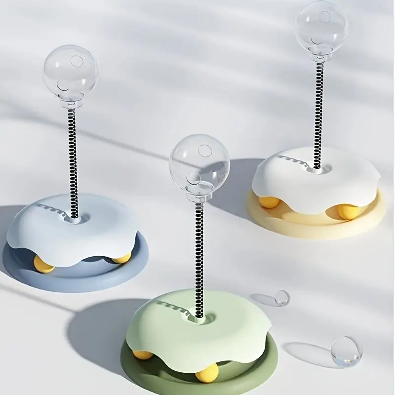 Interactive Cat Puzzle with Slow Feeder Turntable and Leakproof Food Dispenser - Image 4