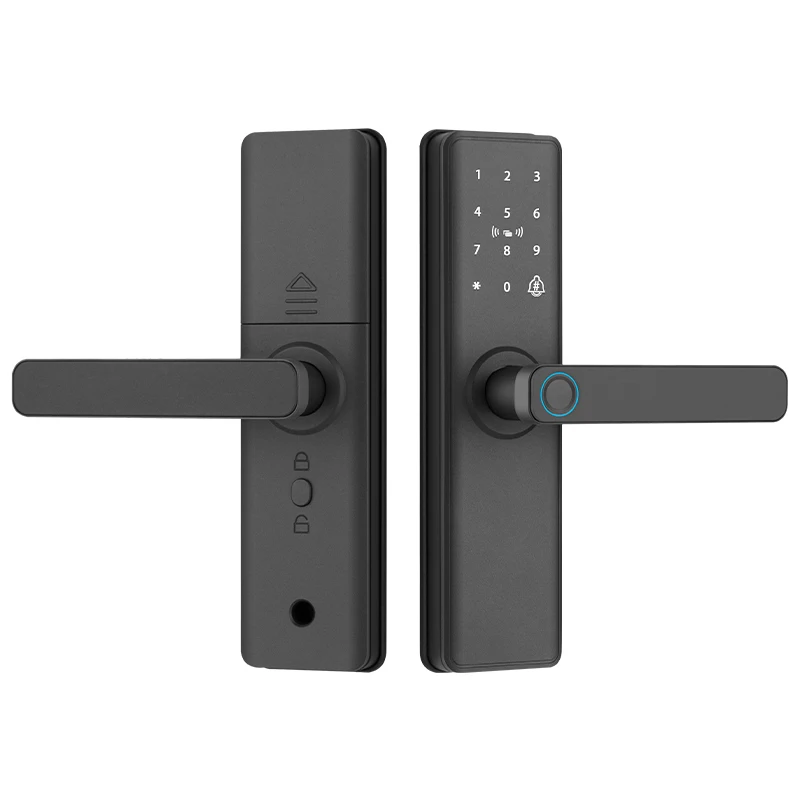 XSDTS F18-TT Smart Door Lock Fingerprint Keyless Entry TT Lock APP Remote Control Digital Security Lock for Wooden Door