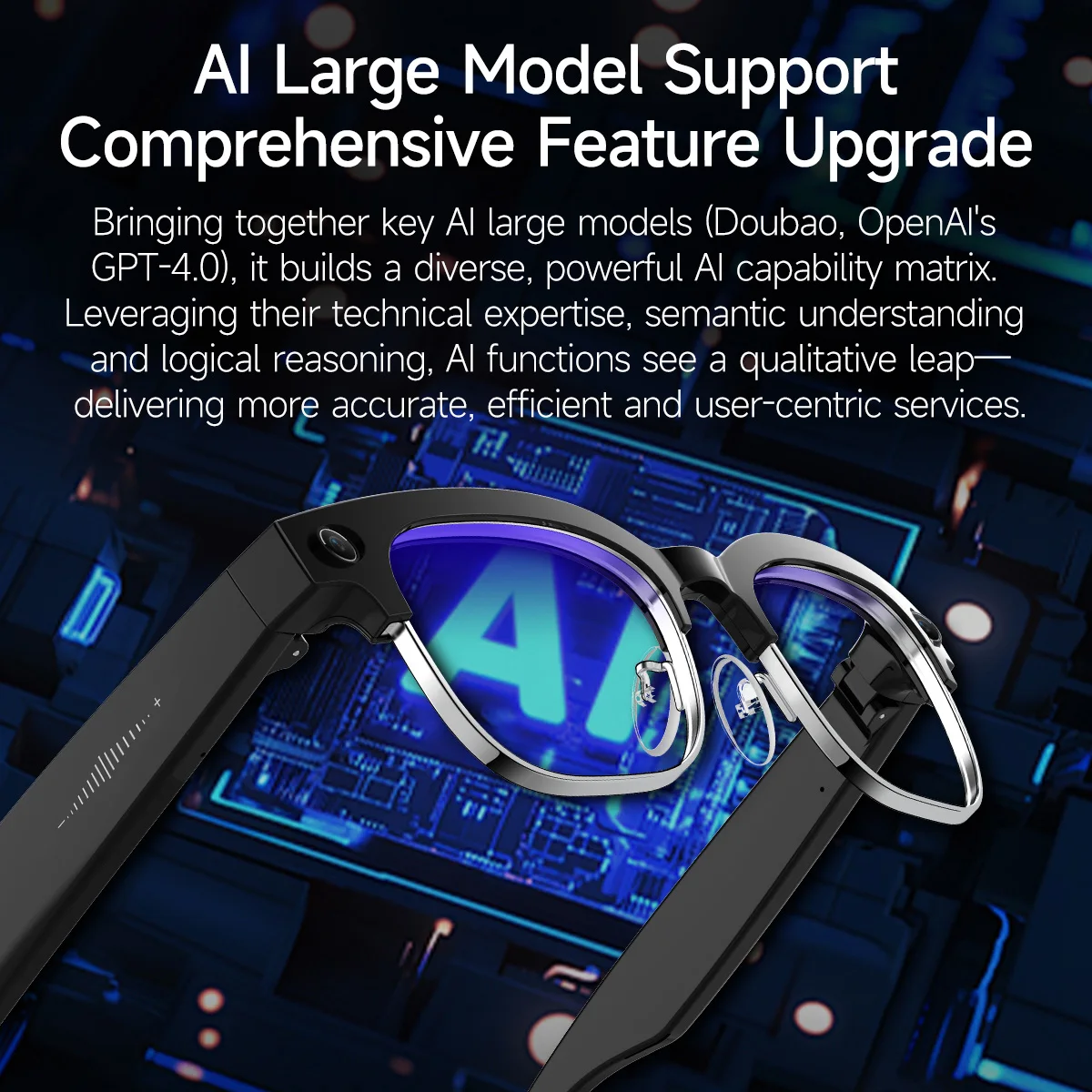 Meta Smart Glasses with Transitions Lenses Option Adaptive Photochromic Lenses Over 150 Custom Combinations Available Pack of 2 - Image 4