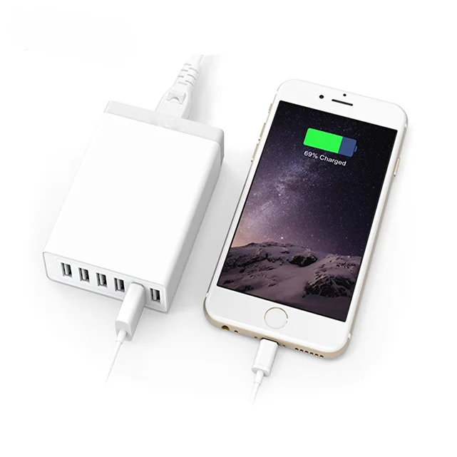 USB Charger 60W 5V 12A 4 5 6 Port Desktop USB Charging Station with Multiple Port