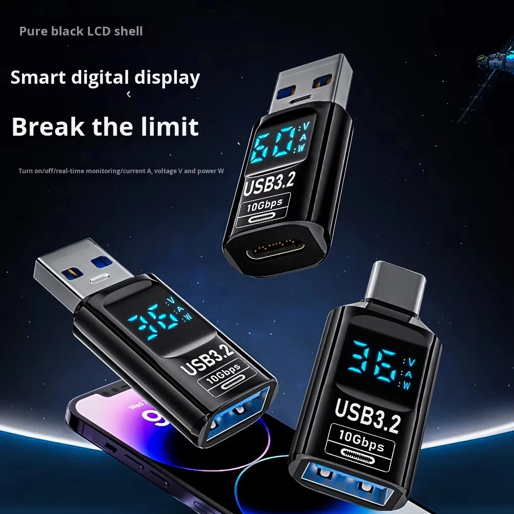 JILIAN USB 3.2 Digital Display Adapter DC PD Fast Charging 60W High-Power PC 40G High-Speed Transmission for Laptop/Camera/LED - Image 2