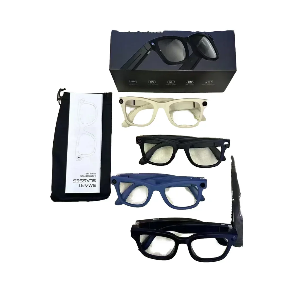 Ai Smart Glasses E03 High Quality 800W 1080P Camera Smart Glasses Ai Assistant Translation Touch Control Anti-shake Technology