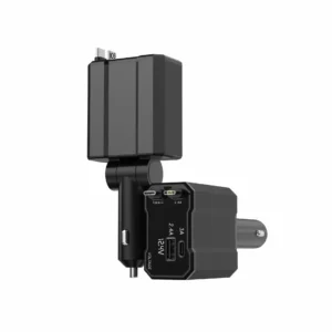 120W Dual Cable Car Charger for Huawei Super Fast Charging Charger 5V/3A QC3.0 Type-C Digital Display Electric for iphone 16 Pack of 10