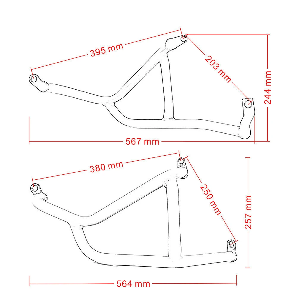 OEM ODM Motorcycle Steel Highway Bumper Protector Engine Guard Crash Bar Frame Guard Falling Protection for K-awasaki Z900 17-19 - Image 2