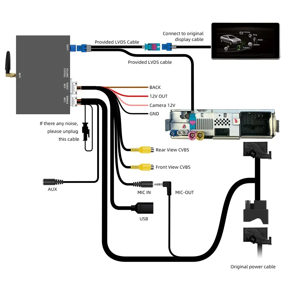 Carabc Wireless Apple CarPlay Android Auto Kits for Audi Car Android Video Player A3 A4 A5 Q2 Q5 Q7 MIB System - Image 2