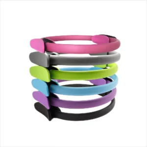 Factory Wholesale Luxury Magic Stretch Fitness Beige Weighted Circle Customized Yoga Pilates Ring Logo for Thigh Workout