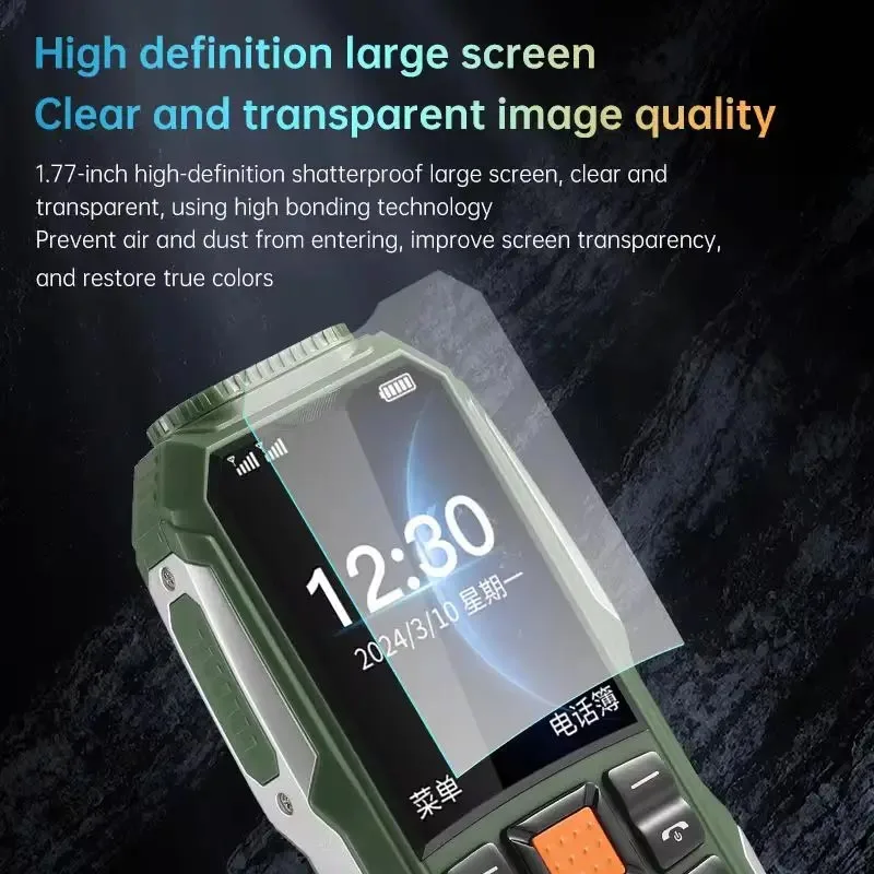 Cheap Small Size Rugged Mobile Phone Push Button Large Battery Long Standby Flashlight Big Sound Two Sim Cards Mini Cellphone Pack of 10 - Image 4