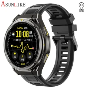 Outdoor Sports GPS Smart Watch for Men Precise Positioning 5ATM Waterproof Multile Sports Modes Voice Assistant