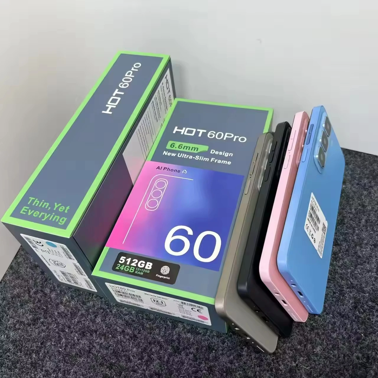 HOT60 PRO 3G 4G 5G Smartphone 6.6- Inch 24GB+512GB HD Deca Core Android 15 OS Global Version LTE Mobile Phones - Image 4