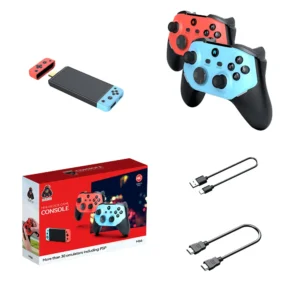 Mini 3D M66 Arcade Retro Game Console Portable Handheld PSP Wireless 4K Gaming Stick with 20000+ Classic Video Games IPS Screen