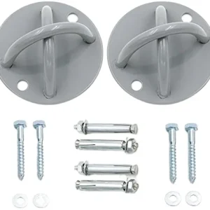 Ceiling Anchor Wall Mount Bracket for Suspension Straps Gymnastic Rings Aerial Yoga Swing & Hammock Resistance Band Battle Rope