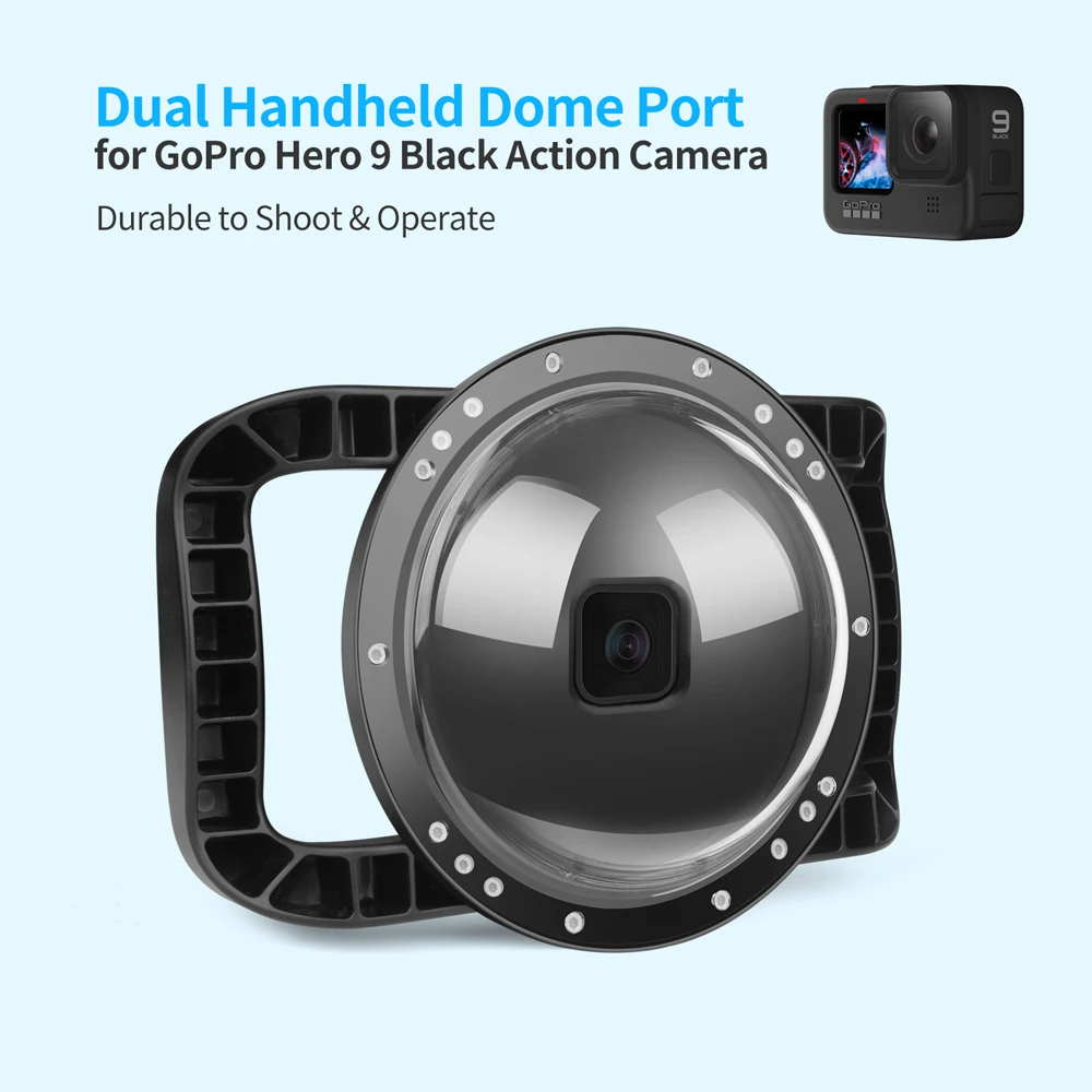 SHOOT for GoPro Hero13 Waterproof PC Dome Port Underwater Diving Housing for GoPro 12/11/10/9 Accessories - Image 4