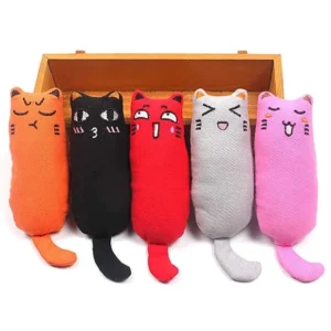 Catnip Toy for Cats Canvas Plush Cute Cat Toys for Kitten Teeth Grinding Cat Plush Stuff Toys Anxiety Relief Factory Wholesale