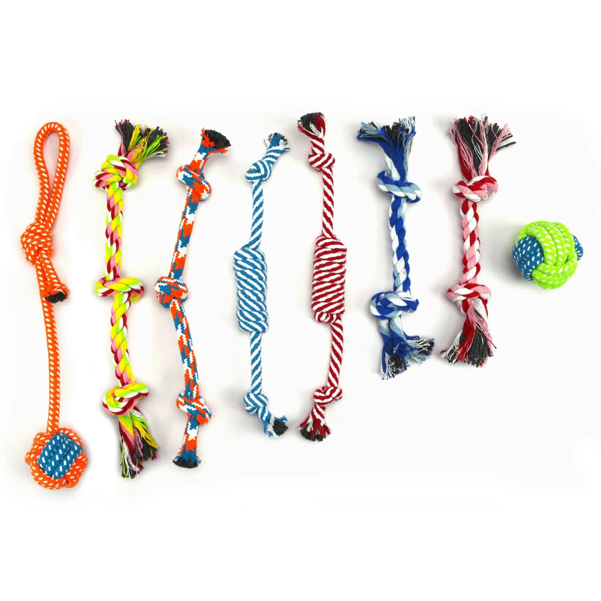 25Pack Durable Dog Chew Toy Set Eco-Friendly TPR Cotton Rope Plush Squeaky Interactive Teeth Cleaning Pet Aggressive Chewer Kit - Image 3