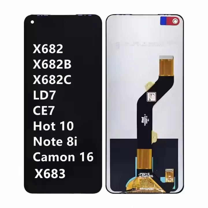 Infinix Spark/Hot/SMART Phone Screen Assembly LCD Display Touch Screen 5G/8 Plus Compatible with Motorola Realme Cell Phones Pack of 2