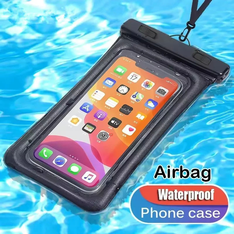 Summer Beach Surfing & Swimming Diving Transparent Touchscreen Window Mobile Case Waterproof PU Bag Pack of 20 - Image 2