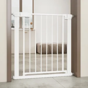 Extra Wide Pet Gate with Small Pet Door Includes 4-Inch Extension and Pressure Wall Mount Kit Solid Pattern for Dogs Pack of 5