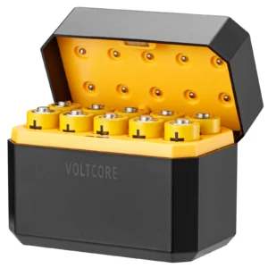 VOLTCORE 1.5V AA Rechargeable Batteries Cylinder Li-ion Batteries and Intelligent Charger with Charging Indicator