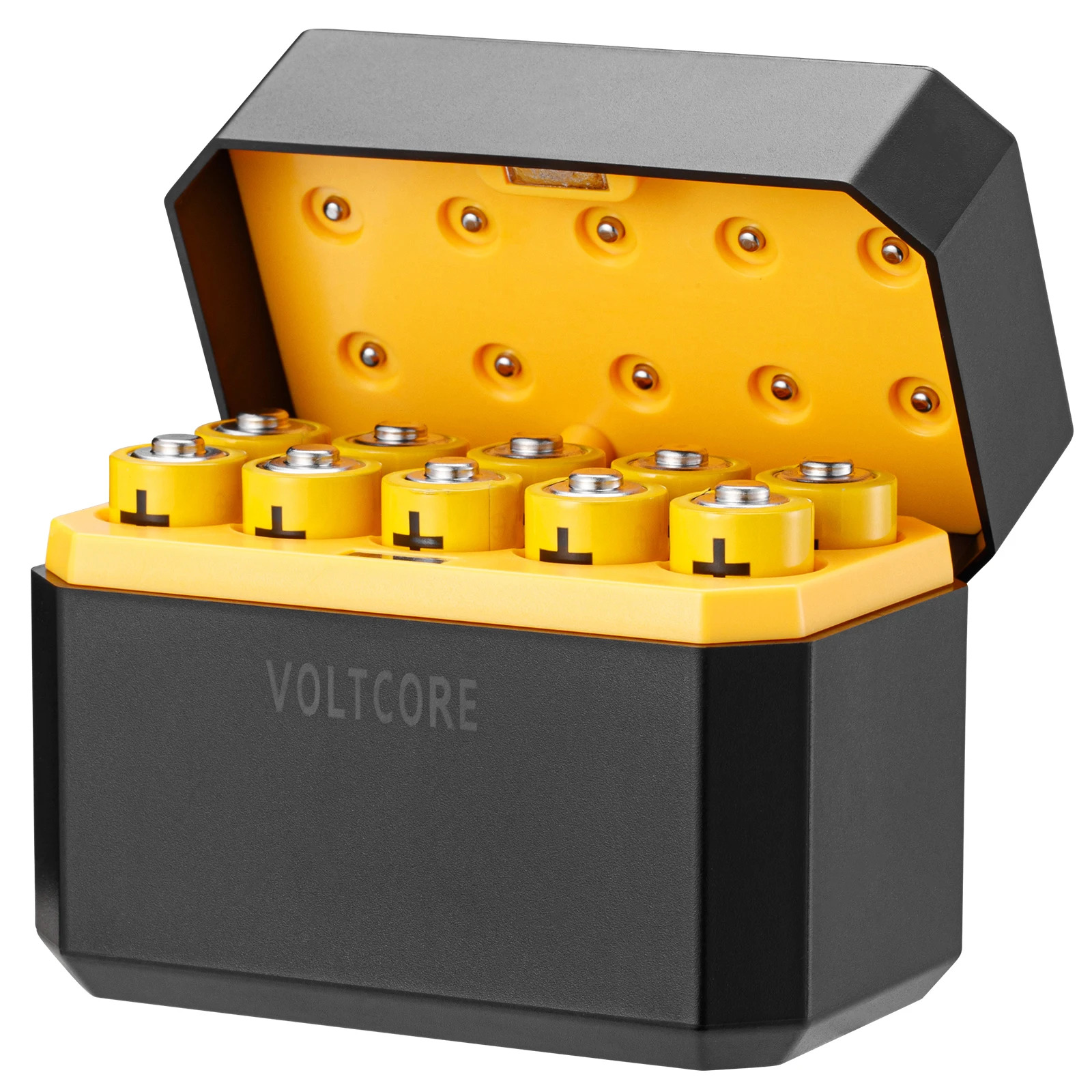 VOLTCORE 1.5V AA Rechargeable Batteries Cylinder Li-ion Batteries and Intelligent Charger with Charging Indicator