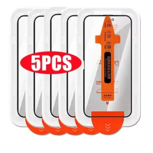 HD Tempered Glass Screen Protector 16 15 14 13 12 11 SE XR XS, Easy Install, Dust-Proof, Anti-Scratch for iPhone 17 Pro Max