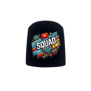 Blue Mantis Pop Filter Dead Cat Customized Logo Professional Sponge Mic Windscreen Foam Mic Cover Windshield for Shure MV7 Pack of 2