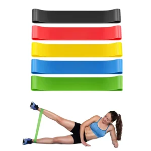 Fitness Elastic Band Elastic Ring Resistance Band Suitable for Yoga Gym Stretching Exercise Hip Band Fitness Exercise Therapy Pack of 100