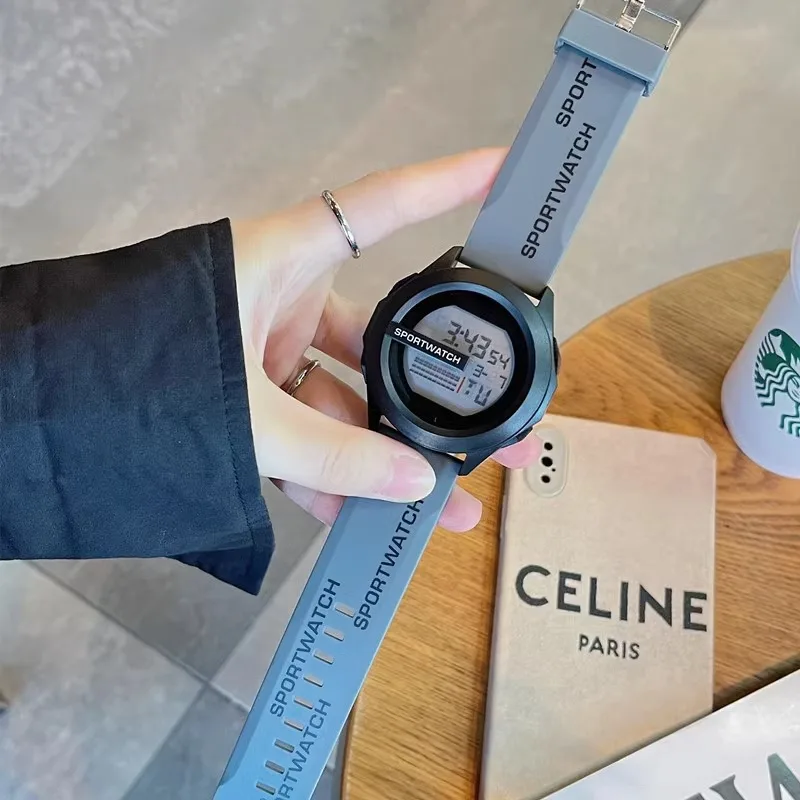 Sports Watch for Man Luxury Digital Wristwatch Stopwatch Luminous With Date Week Original Male Clock Reloj - Image 3