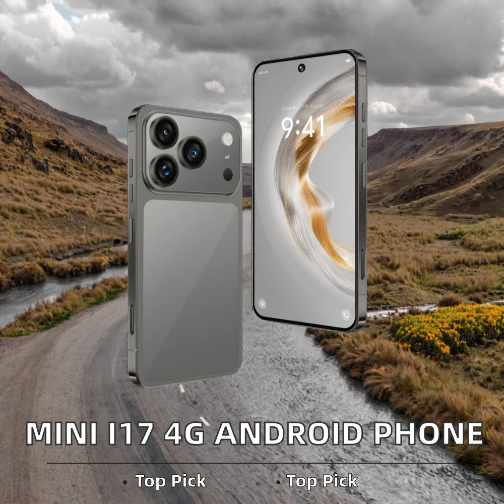 Mini Smartphone Model I17 True 4G Portable Android 9 Cellphone Dual-SIM Octa Core MTK 6580 4GB RAM 5" TFT 90Hz 108MP